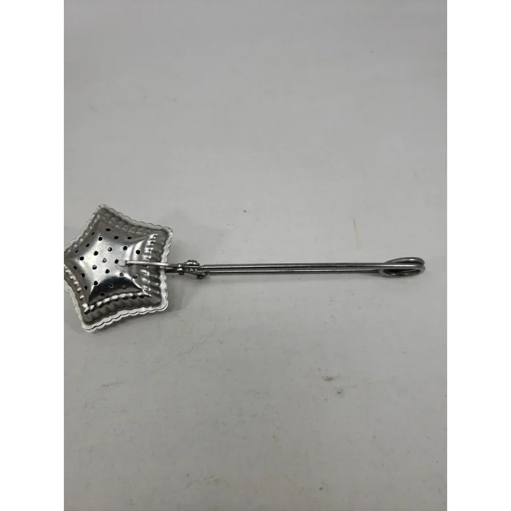 Vintage Star Shaped Metal Tea Infuser Tongs Loose Leaf Tea Steeper Strainer MCM